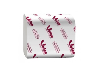 Veiro Professional Premium туалетная бумага листовая в пачках V-сложение 2 слоя белая 21 х 10.8 см 250 листов